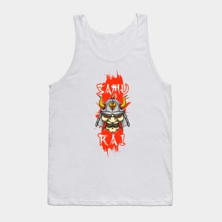 Samurai Warrior with Horn Tank Top